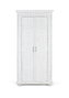 GINER Y COLOMER Armoire 2 portes en bois de manguier blanc décapé